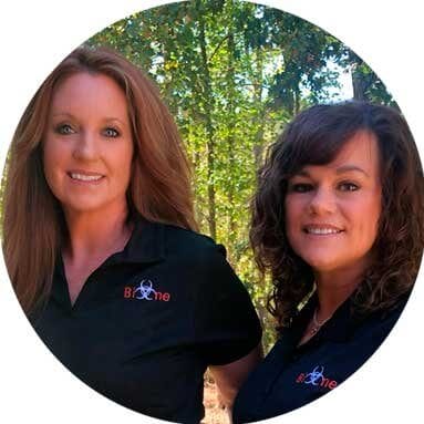 Bio-One of Cherokee County biohazard and decontamination Company Owner, Michele O'Brien and Rebecca Phillips
